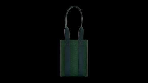 Kith Monogram Canvas Wine Tote Bag Conifer