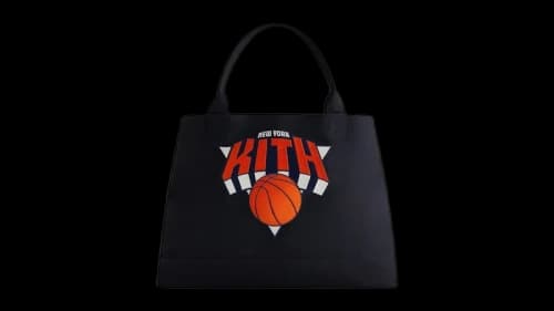 Kith x New York Knicks Playoffs Canvas Tote Black