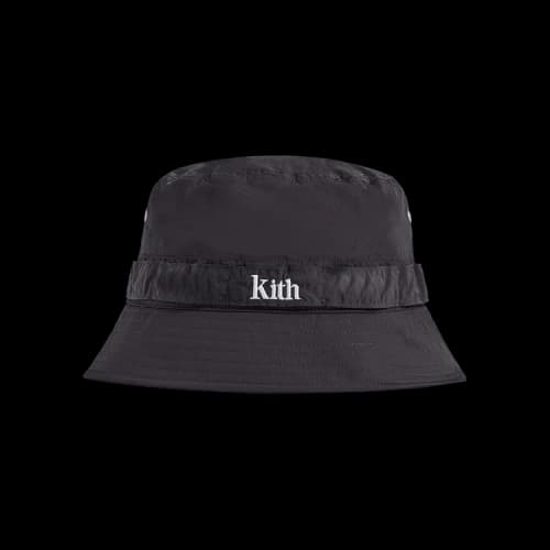 Kith Wrinkle Nylon Serif Bucket Hat 'Battleship'