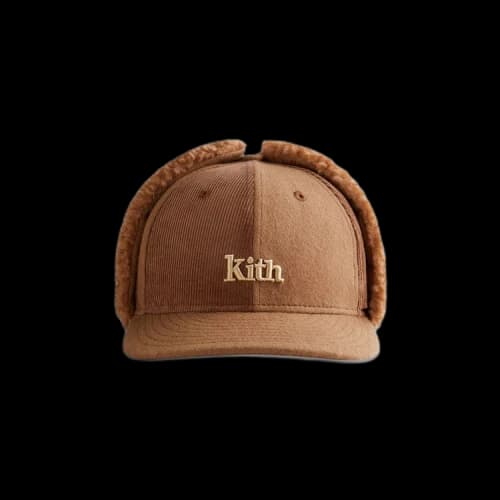 Kith For New Era Serif Ear Flap Fitted Cap 'Chestnut'