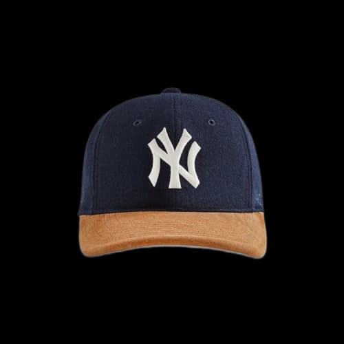 Kith & '47 For New York Yankees Unstructured Wool Fitted With Suede Brim 'Nocturnal'