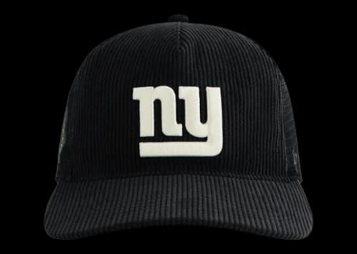 Kith x '47 x New York Giants Corduroy Trucker Hat Black