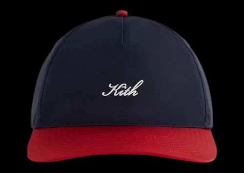 Kith Two Tone Wrinkle Nylon Bay Low Pinch Crown Cap Nocturnal