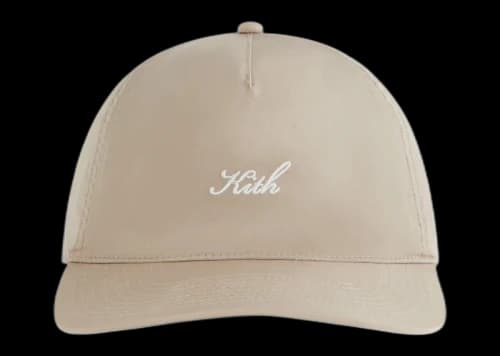 Kith Script Wrinkle Nylon Bay Low Profile Pinch Crown Cap Molecule