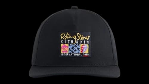 Kith x The Rolling Stones Twill Bay Low Pinch Crown Hat Black