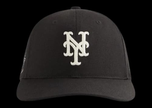 Kith x '47 New York Mets Heavy Twill Franchise LS Cap Black