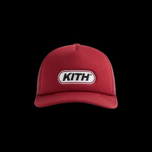 Kith Poly Foam Fast Logo Patch Nolan Trucker Hat 'Allure'