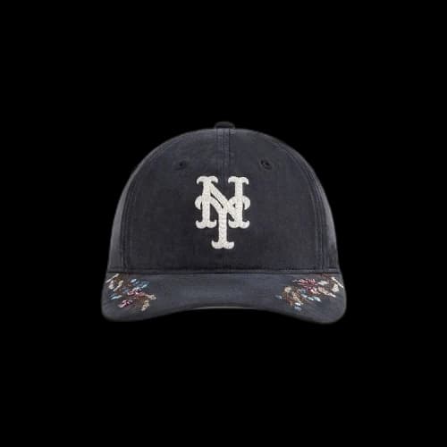 Kith x '47 For The New York Mets Cupro Linen Franchise Ls Cap 'Black'
