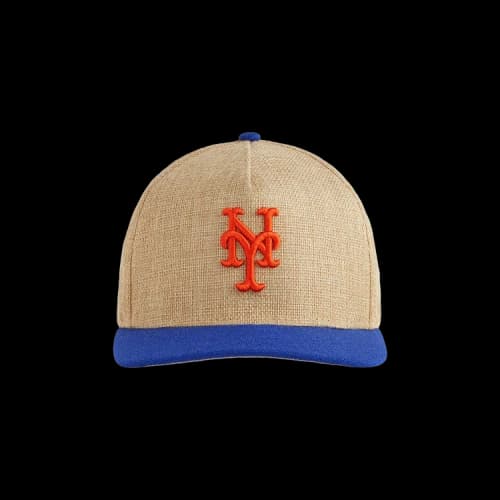 Kith x New Era For The New York Mets Raffia 49forty Snapback 'Natural'