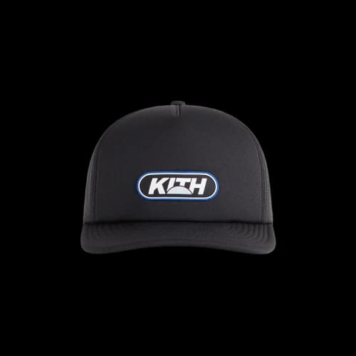 Kith Poly Foam Nolan Trucker Hat With Rubber Patch 'Black'