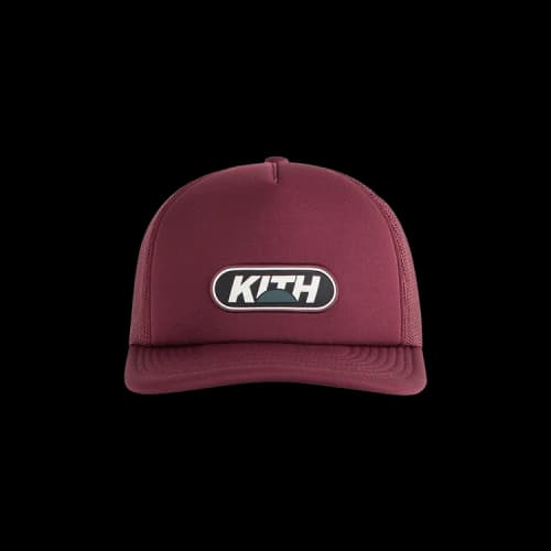 Kith Poly Foam Nolan Trucker Hat With Rubber Patch 'Magma'