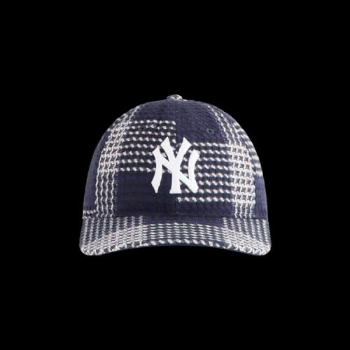 Kith & '47 For The New York Yankees Textured Plaid Franchise LS Cap 'Nocturnal'