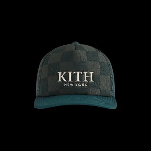 Kith Checkerboard Double Weave Nolan Trucker Hat 'Stadium'