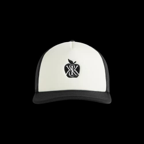 Kith Poly Foam Apple Crest Embroidery Nolan Trucker Hat 'Black'