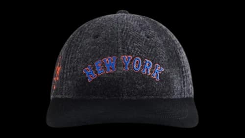 Kith x 47 Brand x The New York Mets Patchwork Wool Franchise Ls Cap Shadow