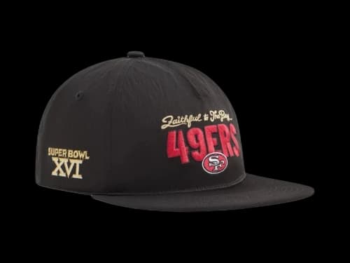 Kith x 47 x NFL San Francisco 49ers Hitch Snapback Cap Black