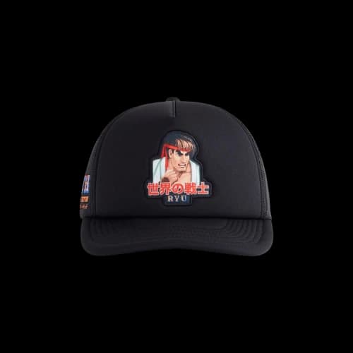 Kith x Capcom Ryu Nolan Trucker Hat 'Black'