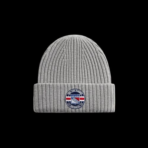 Kith x New Era For The New York Rangers Centennial Knit Beanie 'Light Heather Grey'