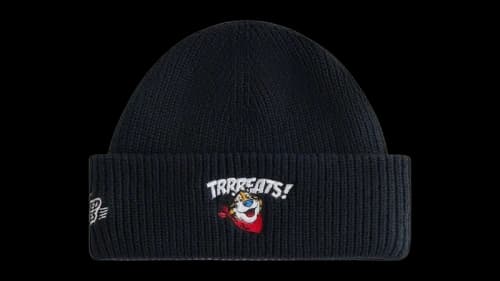 Kith Treats Kellogg’s Frosted Flakes Cereal Tony the Tiger Mia Beanie Black