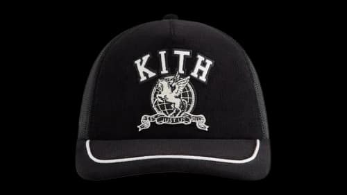 Kith Micro Cord Nolan Trucker Hat Black