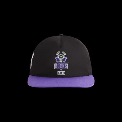 Kith x '47 For NBA All-Star Milwaukee Bucks Sl Hitch Snapback 'Black'