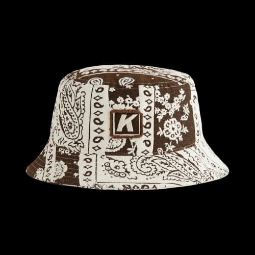 Kith Bandana Jacquard Dawson Bucket Hat 'Coffee'