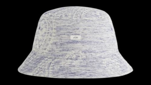Kith Heather Jacquard Canvas Reversible Dawson Bucket Hat Light Indigo