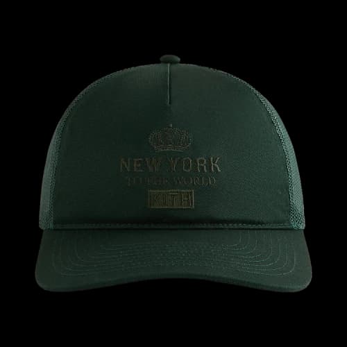 Kith New York To The World Relaxed Twill Nolan Trucker Hat 'Stadium'