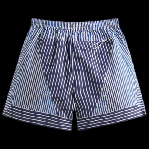 Kith Mixed Striped Poplin Turbo Short 'Current'
