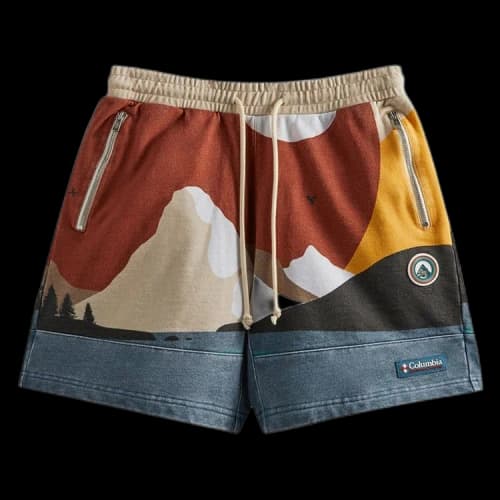 Kith For Columbia Fleece Short 'Sanguine'