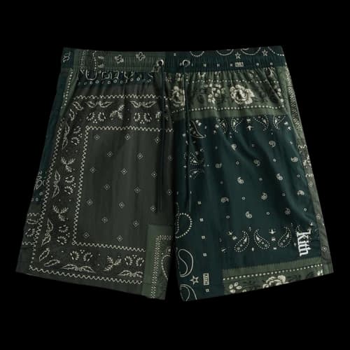 Kith Printed Active Swim Short Deconstructed Bandana 'Stadium'