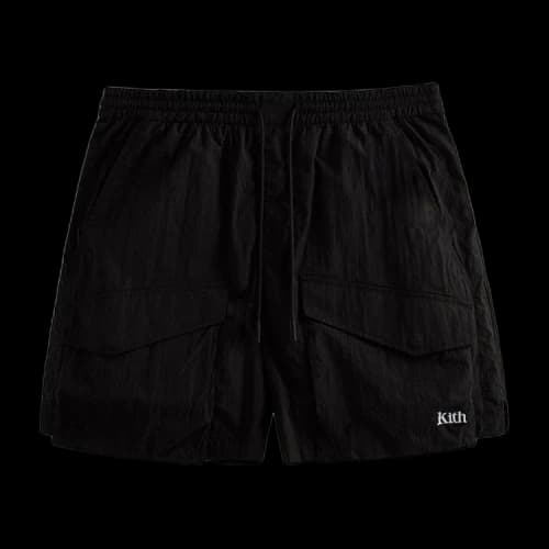 Kith Wrinkle Nylon Boreum Cargo Short 'Black'