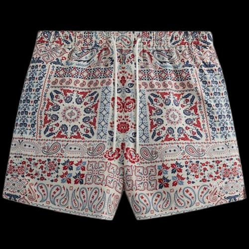 Kith Needlepoint Print Active Short 'Sandrift'