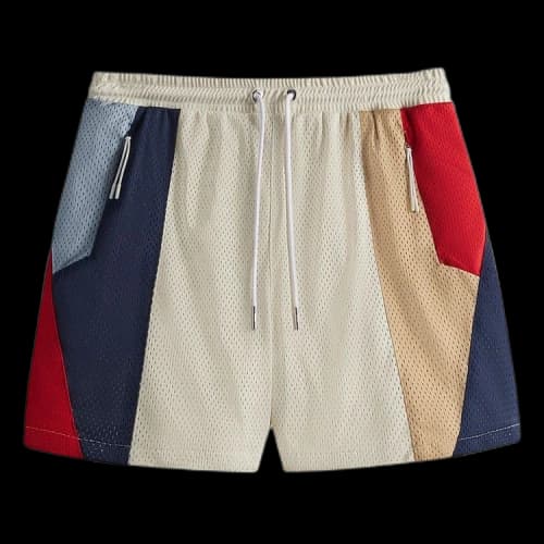Kith Harden Panelled Mesh Short 'Sandrift'