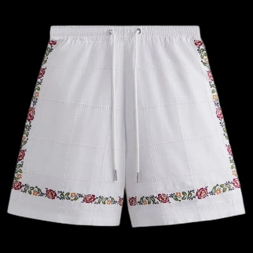 Kith Windowpane Eyelet Belmont Short 'White'