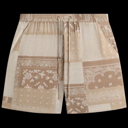 Kith Silk Lyocell Bandana Cedar Short 'Canvas'