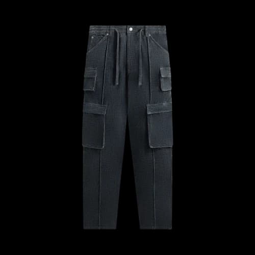 Kith Indigo Velour Zane Cargo Pant 'Placid'