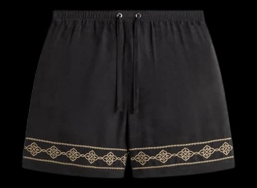Kith Cupro Linen Cedar Short Black