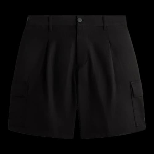 Kith &Kin Textured Viscose Conley Cargo Short 'Black'