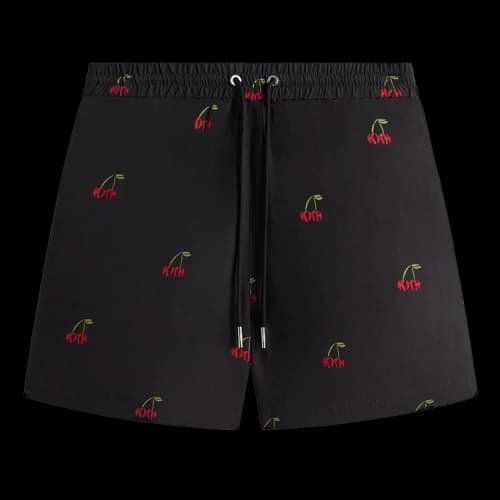 Kith Printed Cherry Cupro Linen Active Short 'Black'