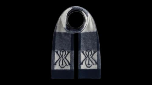 Kith Plaid Mohair Scarf Nocturnal