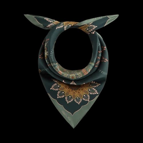 Kith Floral Printed Palm Silk Scarf 'Stadium'