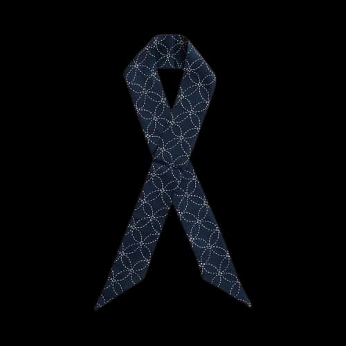 Kith Geometric Stitch Tie Scarf 'Nocturnal'