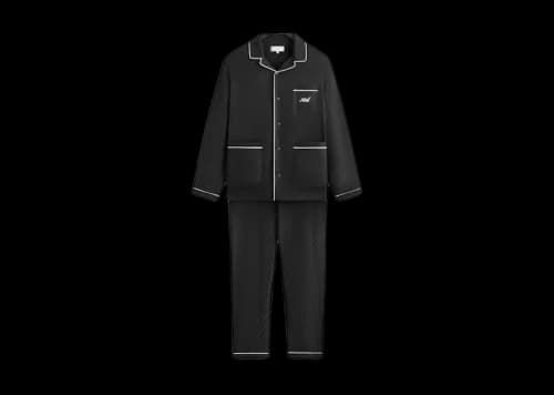 Kith Kithmas Crest Monogram Pajama Set Black
