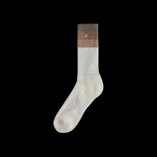 Kith Carmine Stripe Socks 'Battleship'