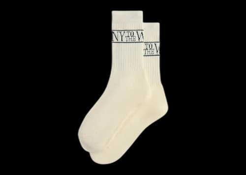 Kith NY to the World Crew Socks White