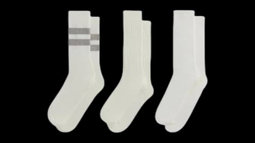 Kith 3-Pack Mixed Cotton Socks Carabiner Heather