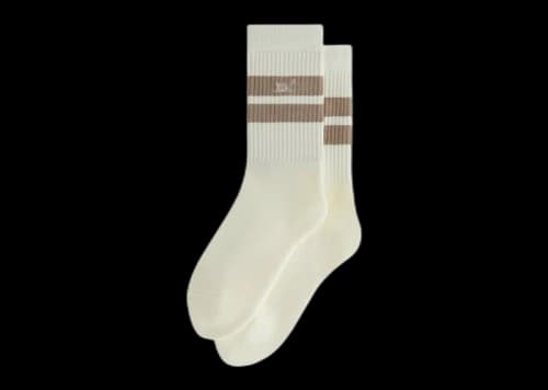 Kith Double Stripe Script Embroidered Cotton Crew Socks Molecule
