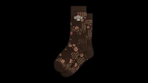 Kith x Columbia NSE Landscape Jacquard Socks Kindling