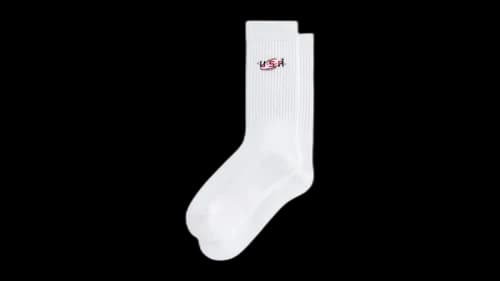 Kith Team USA Crew Socks White